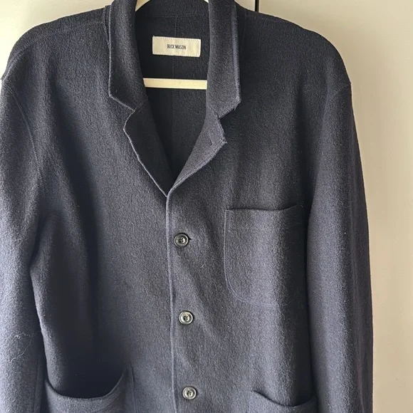 Buck Mason Felted Wool Chore Utility Jacket Coat - Picture 6 of 12